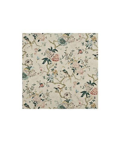 GP & J Baker Oriental Bird Rose/Grey Fabric
