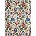 GP & J Baker Persian Pomegranate Red/Green/Aqua Fabric