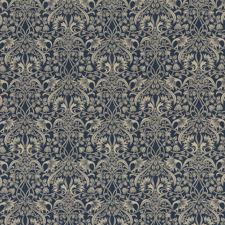 GP &amp; J Baker Fritillerie Indigo Fabric