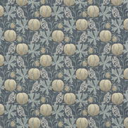 GP & J Baker Pumpkins Indigo Fabric