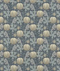 GP & J Baker Pumpkins Indigo Fabric
