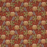 GP & J Baker Pumpkins Red/Green Fabric