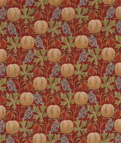 GP & J Baker Pumpkins Red/Green Fabric