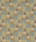 GP & J Baker Pumpkins Teal Fabric