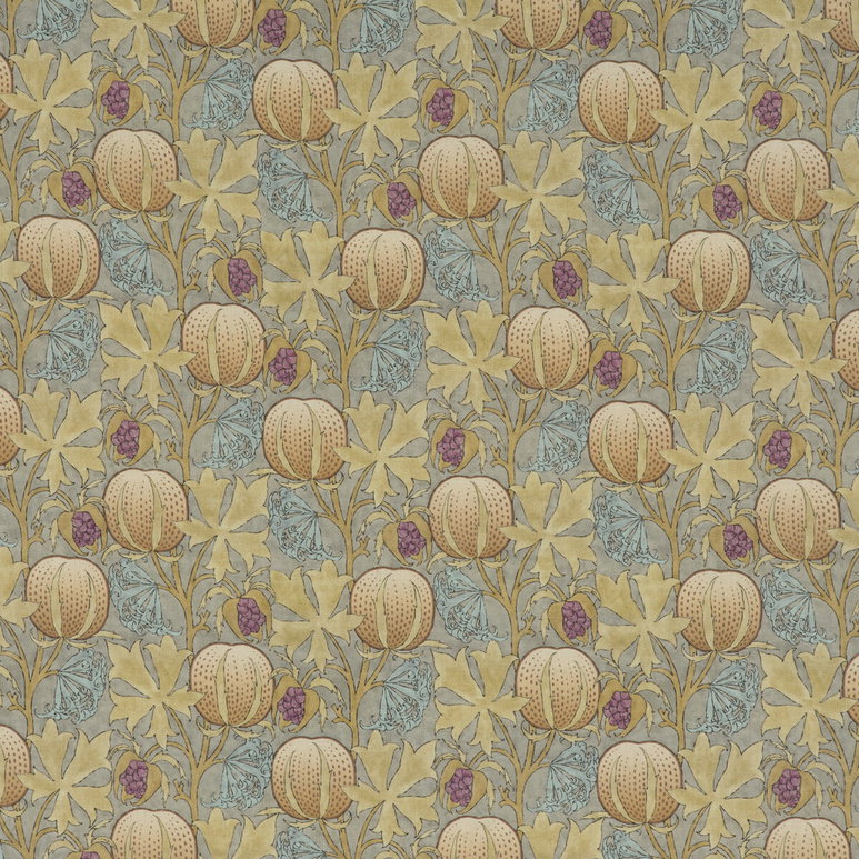 GP &amp; J Baker Pumpkins Teal Fabric