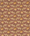 GP & J Baker Tulip & Jasmine Red/Ochre Fabric