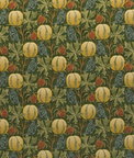 GP & J Baker Pumpkins Velvet Green/Terracotta Fabric