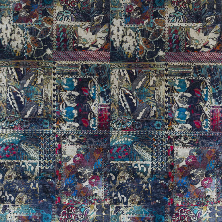 GP &amp; J Baker Barcelona Indigo Fabric