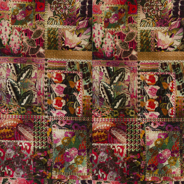 GP &amp; J Baker Barcelona Magenta Fabric