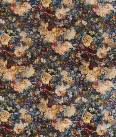 GP & J Baker Royal Garden Velvet Sapphire Fabric