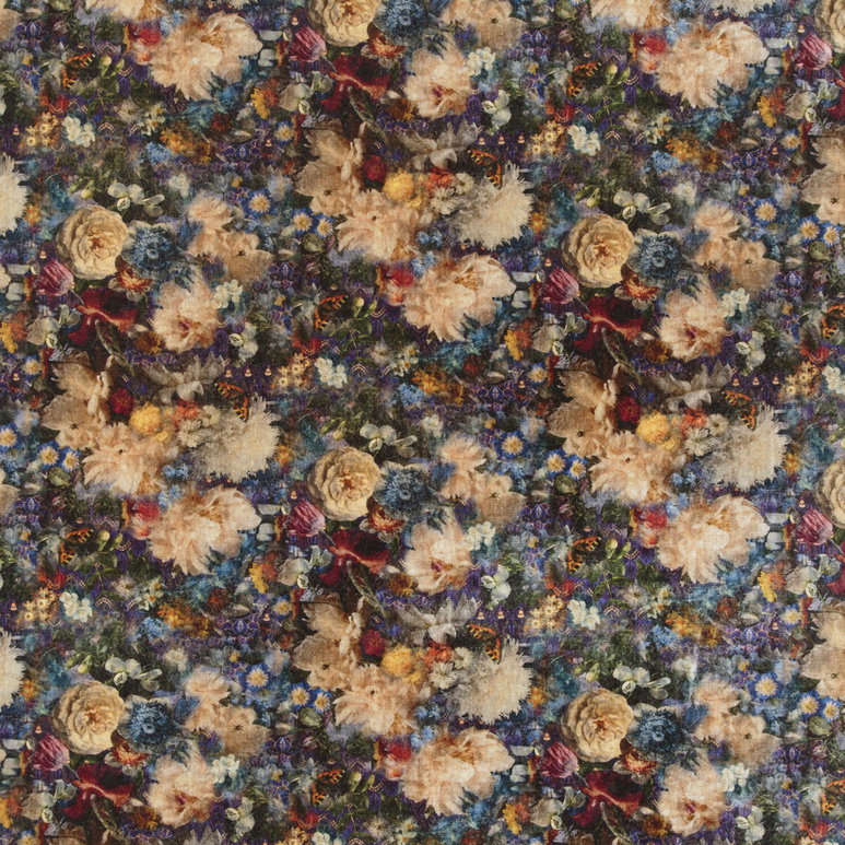 GP &amp; J Baker Royal Garden Velvet Sapphire Fabric