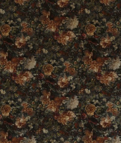 GP & J Baker Royal Garden Velvet Amber/Jade Fabric