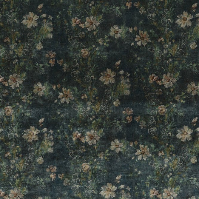 GP &amp; J Baker Queen&#39;s Garden Velvet Jade Fabric