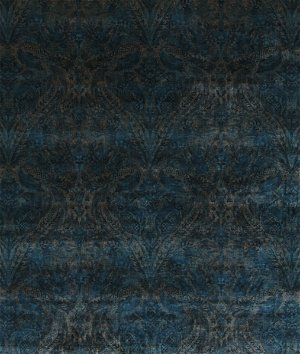 GP & J Baker Royal Damask Velvet Sapphire Fabric