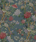 GP & J Baker Hydrangea Bird Indigo Fabric