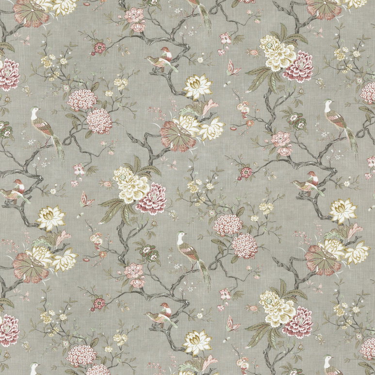 GP &amp; J Baker Oriental Bird Signature Mole Fabric