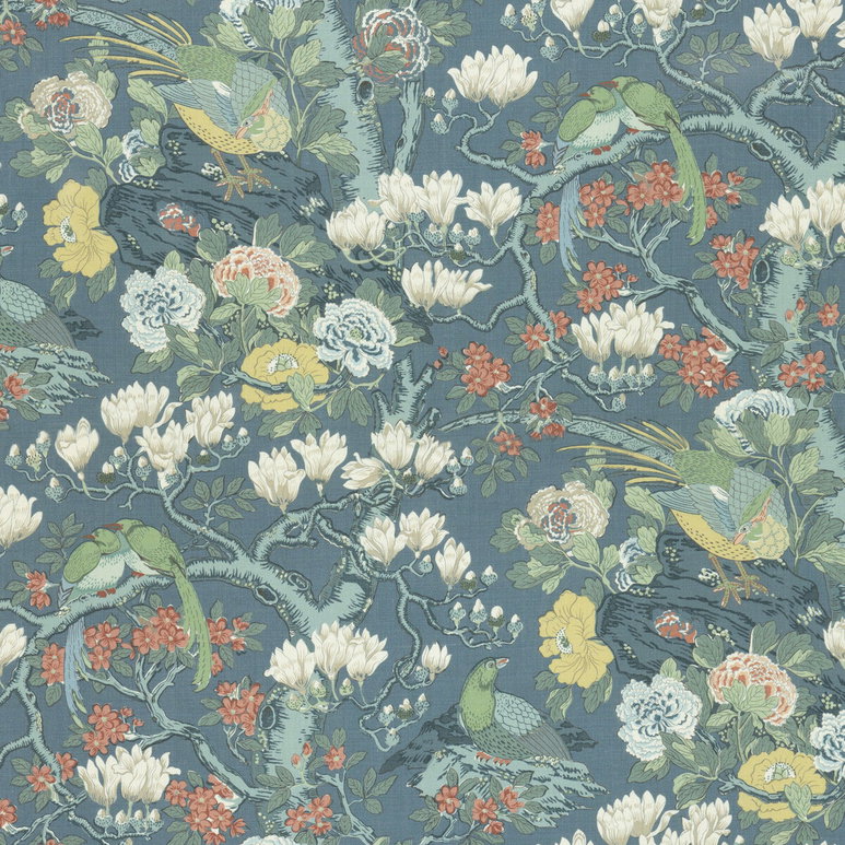 GP &amp; J Baker Rockbird Signature Teal Fabric