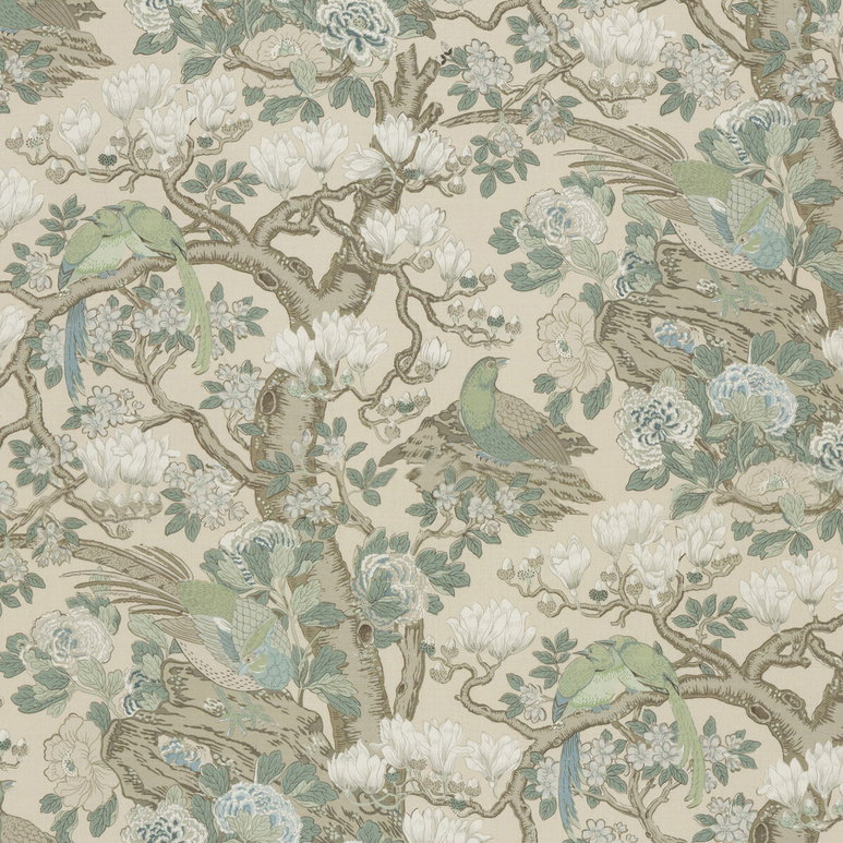 GP &amp; J Baker Rockbird Signature Soft Blue Fabric