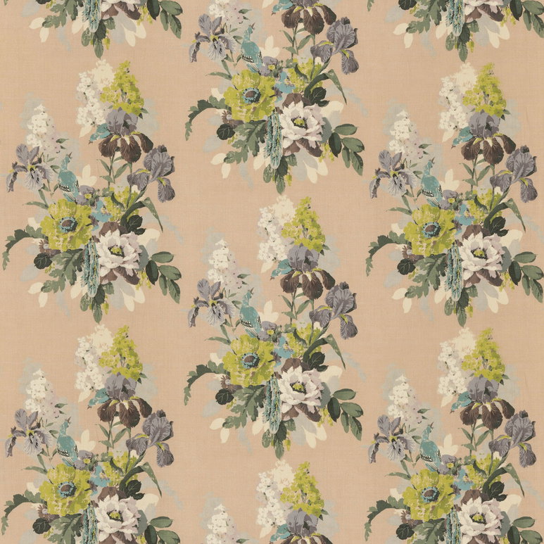GP &amp; J Baker Bird &amp; Iris Blush Fabric