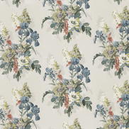 GP & J Baker Bird & Iris Indigo Fabric