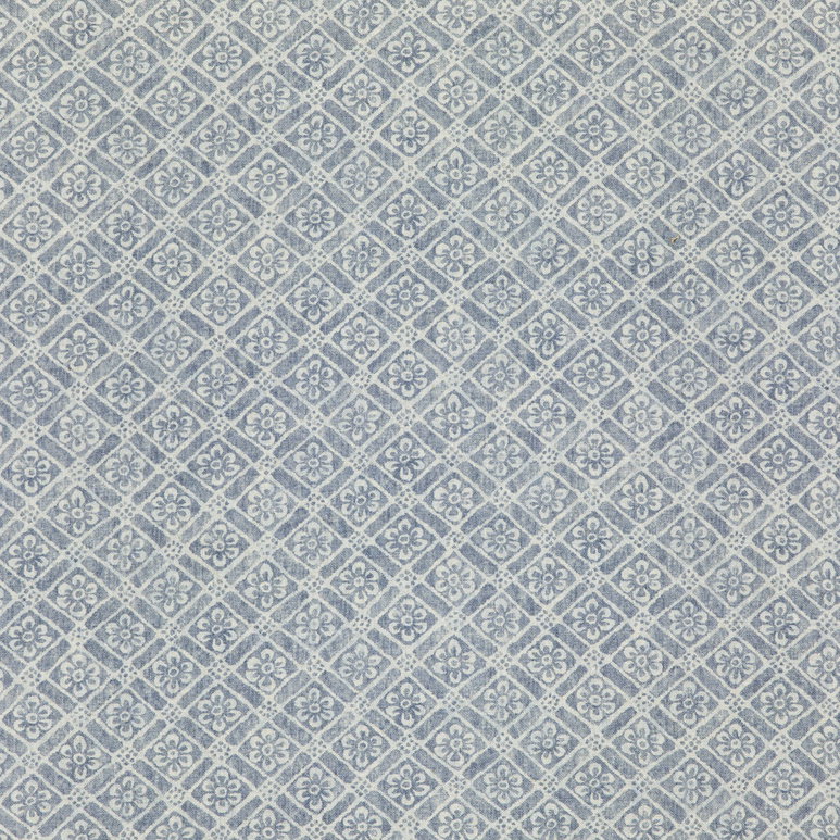 GP &amp; J Baker Moreton Trellis Indigo Fabric