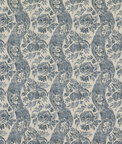 GP & J Baker Caldbeck Indigo/Linen Fabric