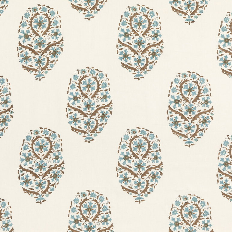 GP &amp; J Baker Aydon Teal Fabric
