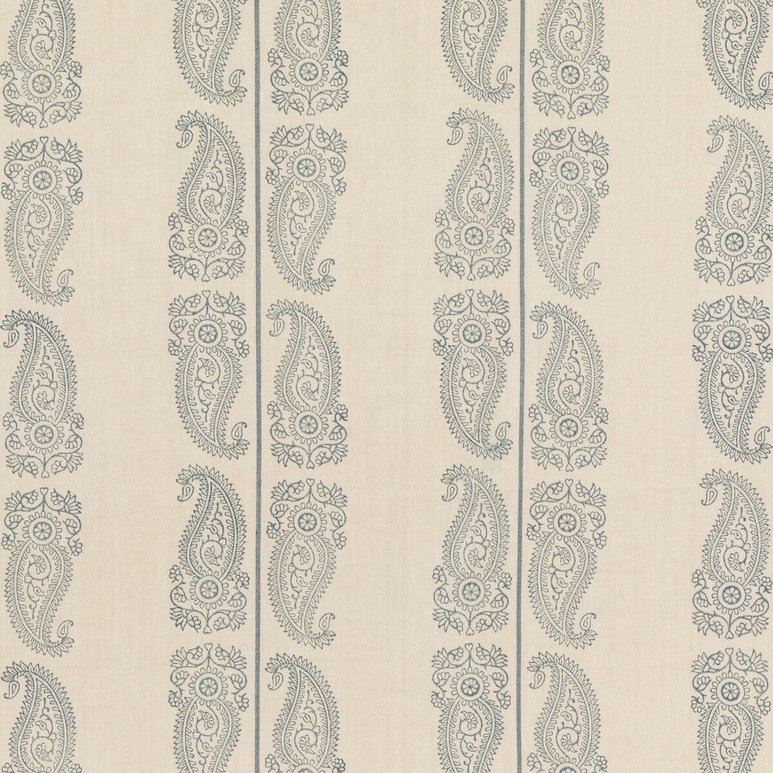 GP &amp; J Baker Cromer Paisley Indigo Fabric