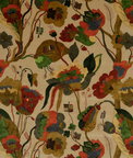 GP & J Baker California Velvet Red/Cream Fabric