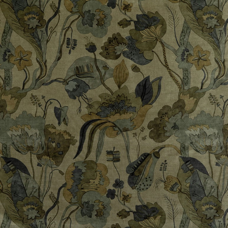 GP &amp; J Baker California Velvet Denim/Mole Fabric