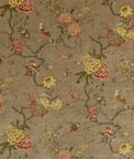 GP & J Baker Oriental Bird Velvet Mole Fabric