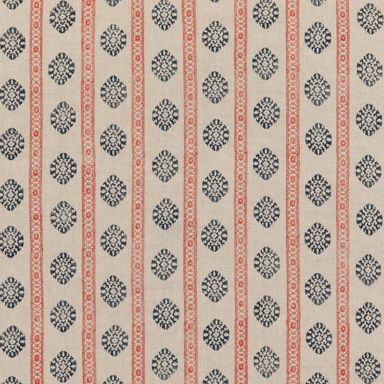 GP &amp; J Baker Alma Red/Indigo Fabric