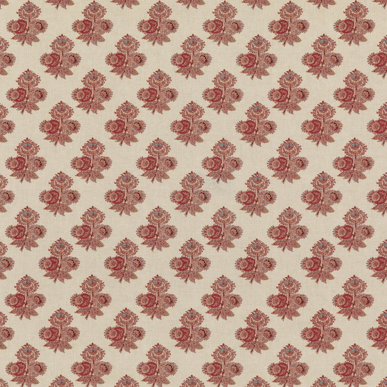 GP &amp; J Baker Poppy Paisley Red Fabric