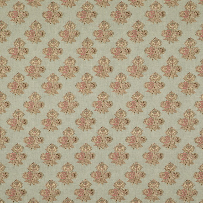 GP &amp; J Baker Poppy Paisley Aqua Fabric