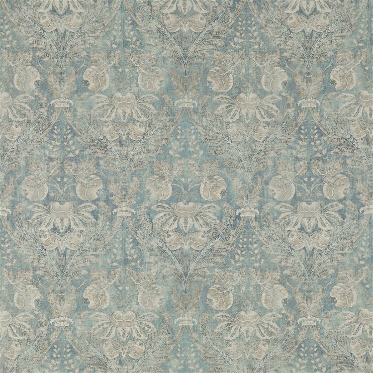GP & J Baker Lapura Damask Blue Fabric