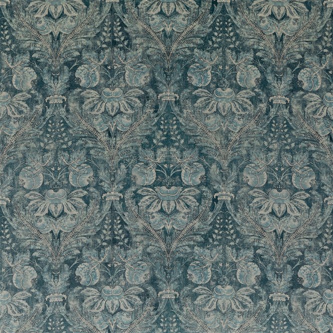 GP &amp; J Baker Lapura Velvet Blue Fabric