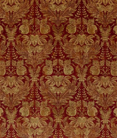 GP & J Baker Lapura Velvet Indian Red Fabric