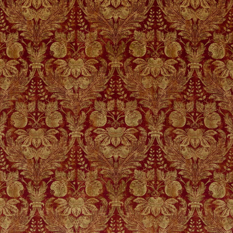 GP &amp; J Baker Lapura Velvet Indian Red Fabric
