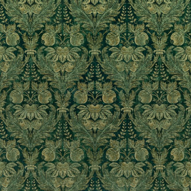 GP &amp; J Baker Lapura Velvet Emerald Fabric