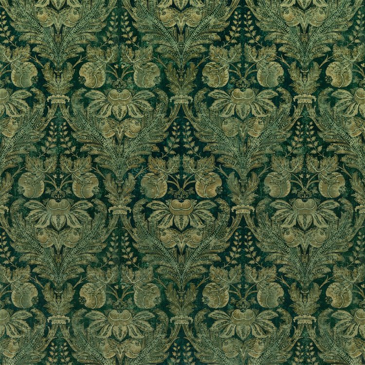 GP & J Baker Lapura Velvet Emerald Fabric