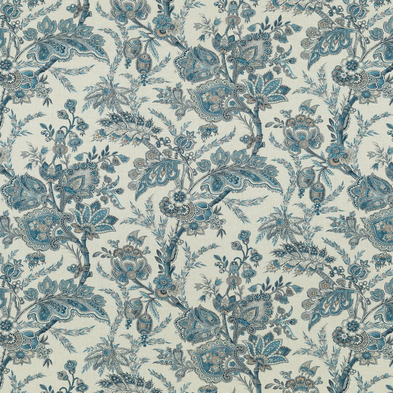GP &amp; J Baker Jewel Indienne Blue/Sand Fabric