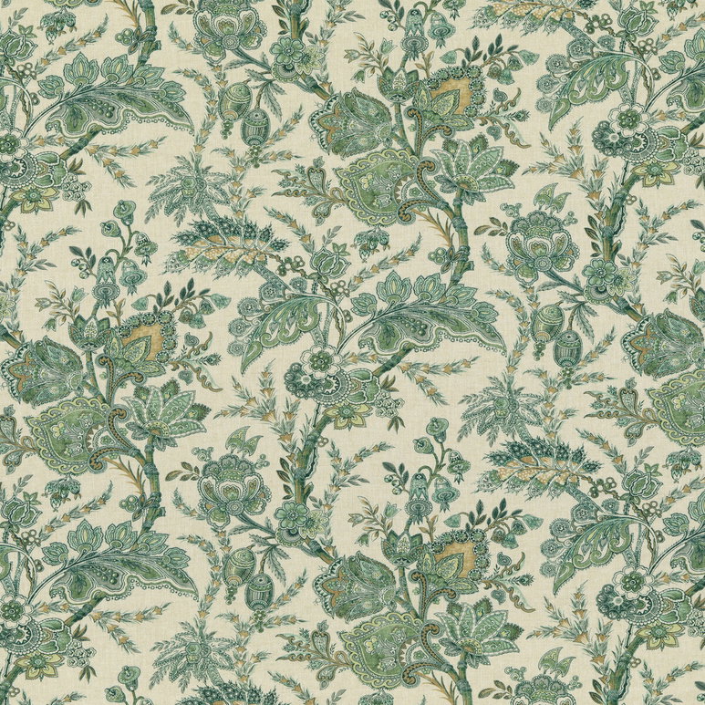 GP &amp; J Baker Jewel Indienne Emerald Fabric
