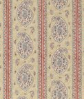 GP & J Baker Coromandel Red/Blue Fabric