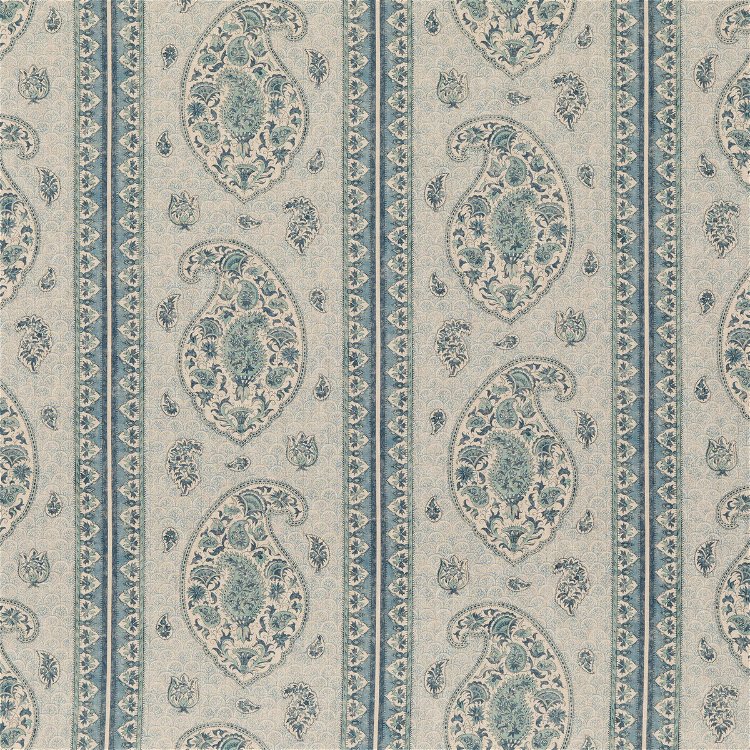 GP & J Baker Coromandel Blue Fabric