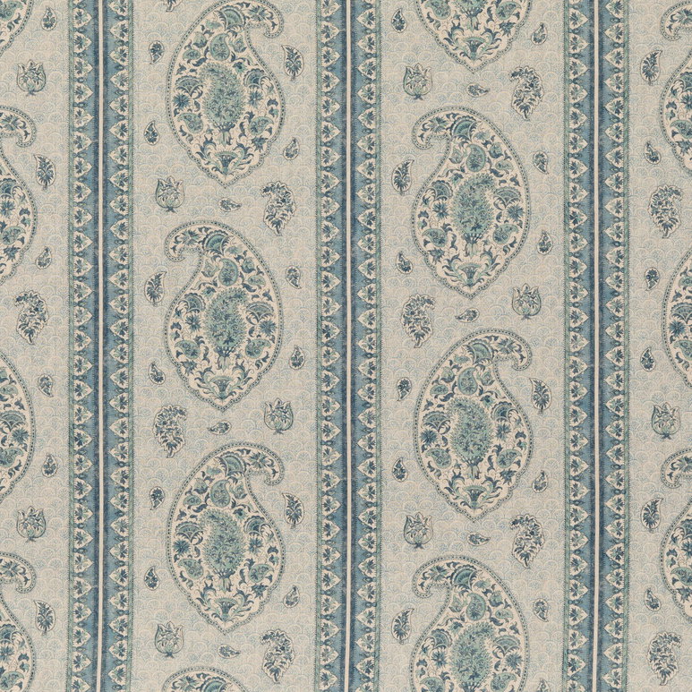 GP &amp; J Baker Coromandel Blue Fabric