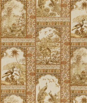 GP & J Baker Indienne Toile Tobacco Fabric