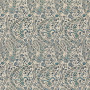 GP & J Baker Bukhara Paisley Blue Fabric