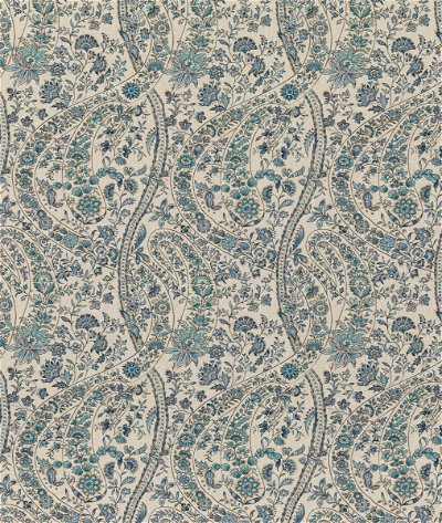 GP & J Baker Bukhara Paisley Blue Fabric