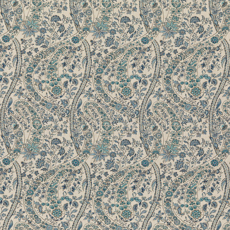 GP &amp; J Baker Bukhara Paisley Blue Fabric