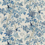 GP & J Baker Hydrangea Bird Blue Fabric